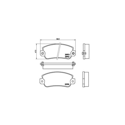 Placute Frana Brembo - P23013
