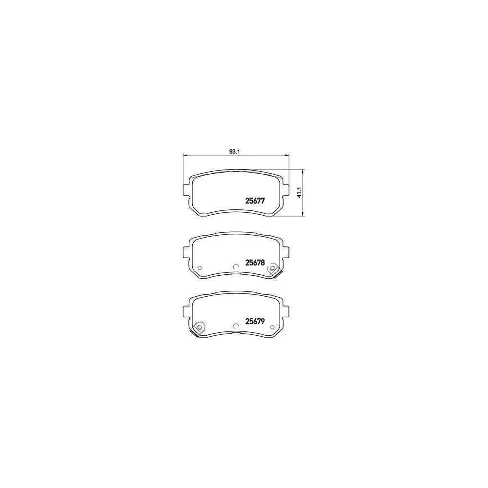 Placute Frana Brembo - P 30 068