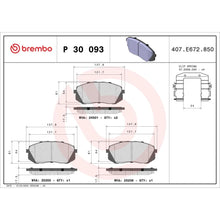 Placute Frana Brembo - P 30 093