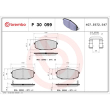 Placute Frana Brembo - P 30 099