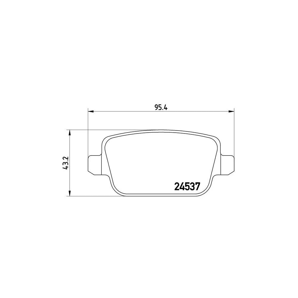 Placute Frana Brembo 19 mm 8 cm - P 44 017