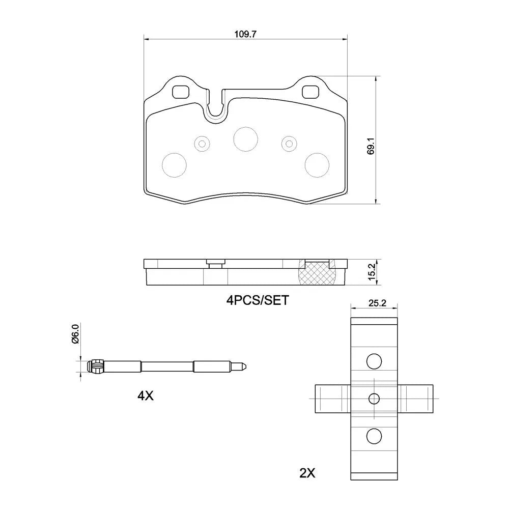 Placute Frana Brembo - P 48 007