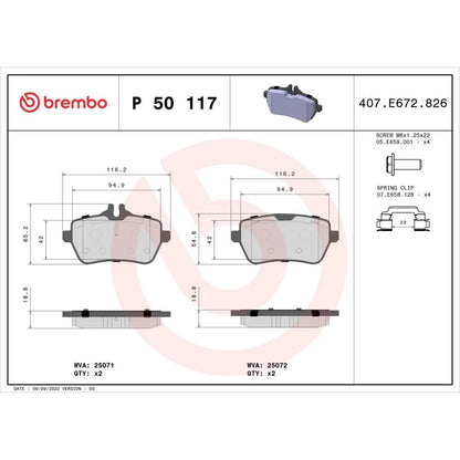 Placute Frana Brembo - P 50 117