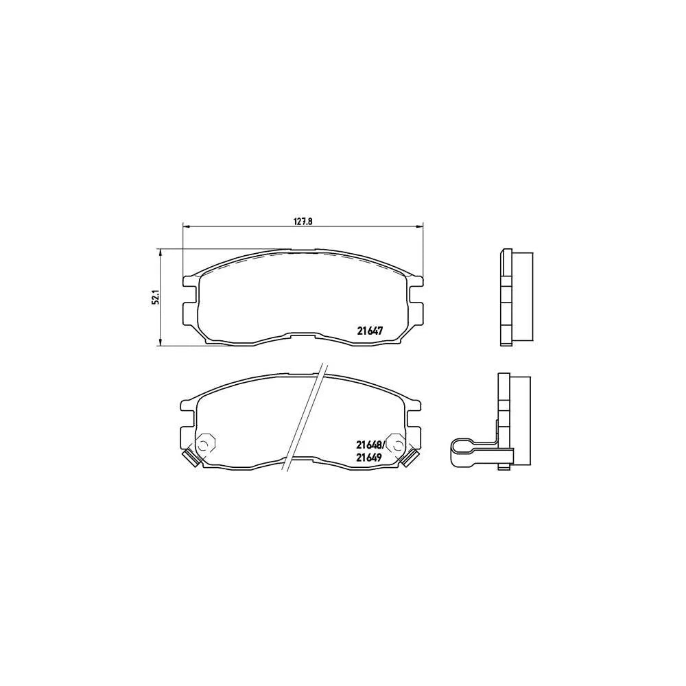 Placute Frana Brembo 15.3 mm 8 cm - P 54 014