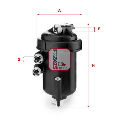 Filtru Combustibil SOFIMA 0.74 kg - S 5127 GC