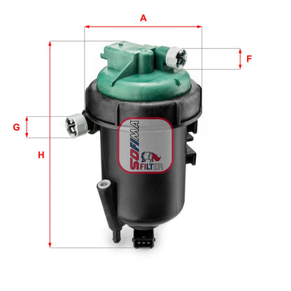 Filtru Combustibil SOFIMA pentru Fiat Doblo - S 5175 GC