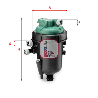 Filtru Combustibil SOFIMA pentru Fiat Doblo - S 5178 GC