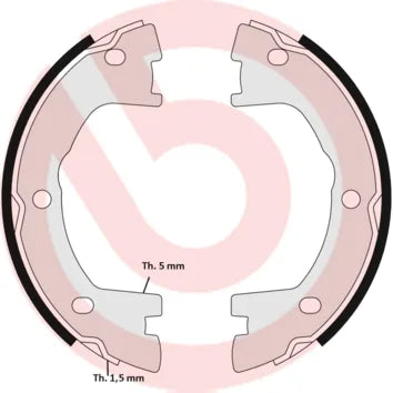 Saboti Frana BREMBO pentru Iveco Daily I, Rvi Mascott - S A6 506