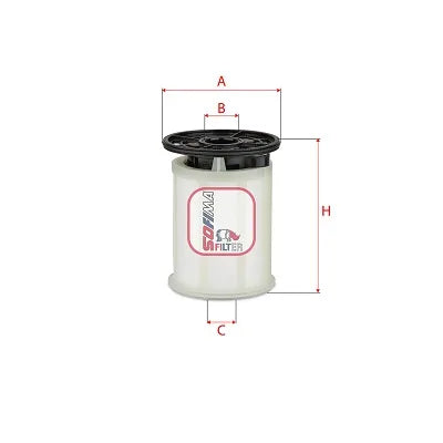Filtru Combustibil SOFIMA pentru Alfa Romeo Giulia, Fiat Ducato - S H2O6 NE