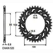 Pinion Motrice Spate Moto Sunstar SUR - SUNR1-3356-39
