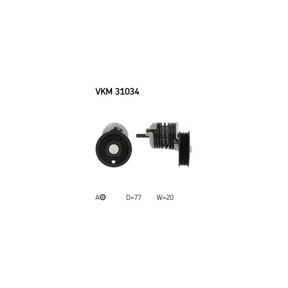 Rola Intinzator, Curea Transmisie SKF pentru Audi A4/A6, Volkswagen Passat - VKM31034
