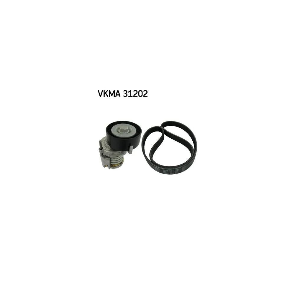 Set Curea Transmisie Cu Caneluri SKF pentru Seat Arosa/Cordoba/Cordoba Vario/Ibiza/Inca, Volkswagen Caddy/Golf/Lupo/Polo/Polo Caseta - VKMA31202