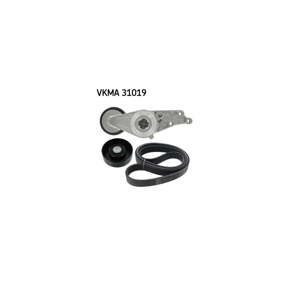 Set Curea Transmisie Cu Caneluri SKF pentru Audi A4/A6, Seat Exeo/Exeo St - VKMA 31019