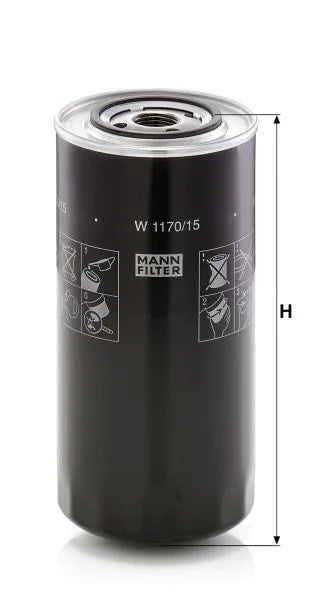 Filtru Ulei MANN-FILTER 1.17 kg - W 1170/15