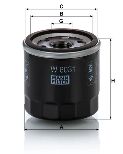 Filtru Ulei Mann-Filter 0.22 kg - W 6031