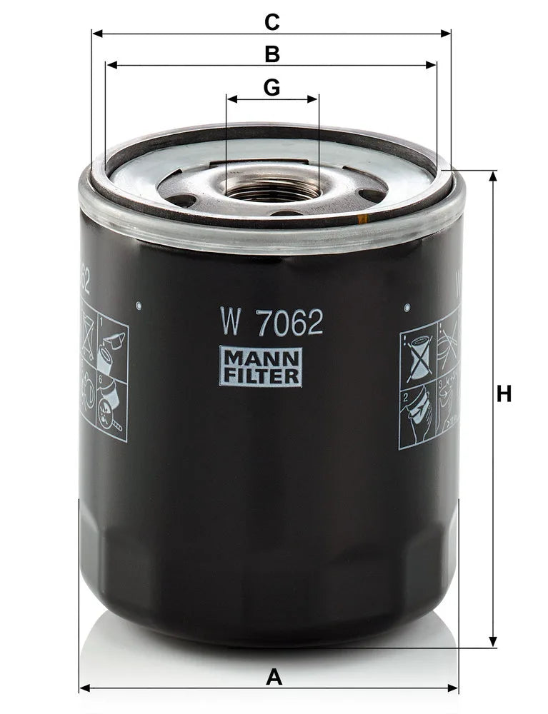 Filtru Ulei Mann-Filter 0.30 kg - W 7062