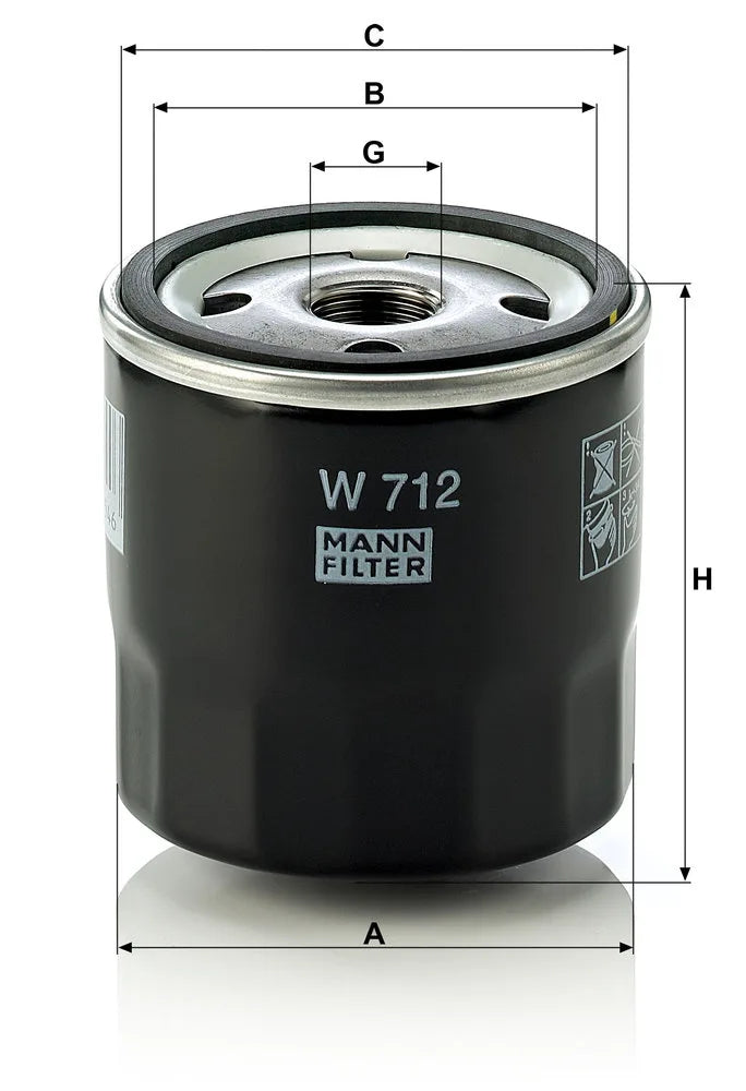 Filtru Mann-Filter 0.30 kg - W 712