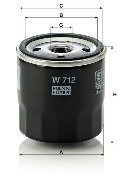 Filtru Mann-Filter 0.30 kg - W 712