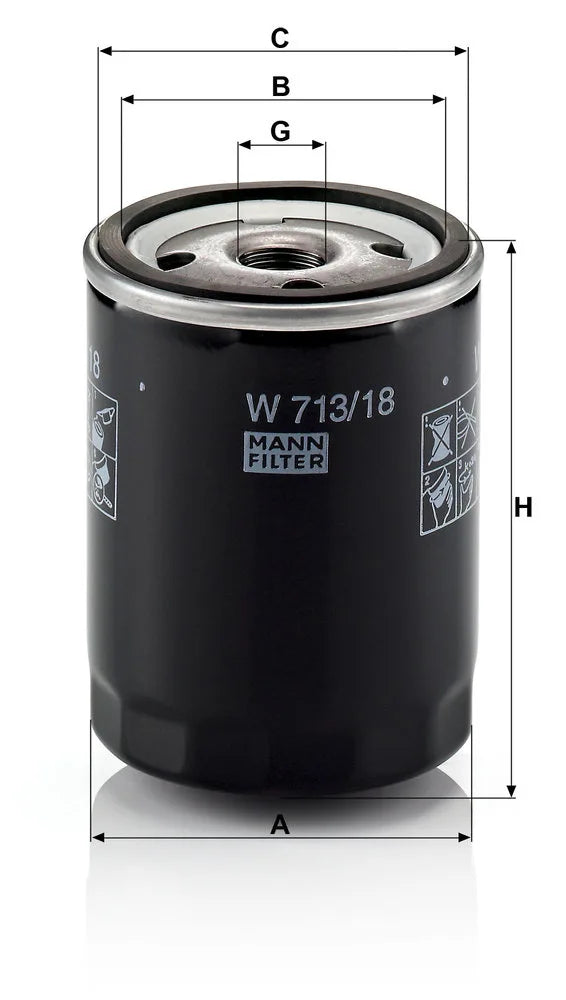 Filtru Ulei Mann-Filter 0.34 kg - W713/18