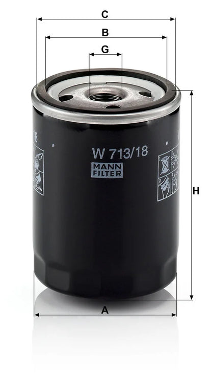 Filtru Ulei Mann-Filter 0.34 kg - W713/18