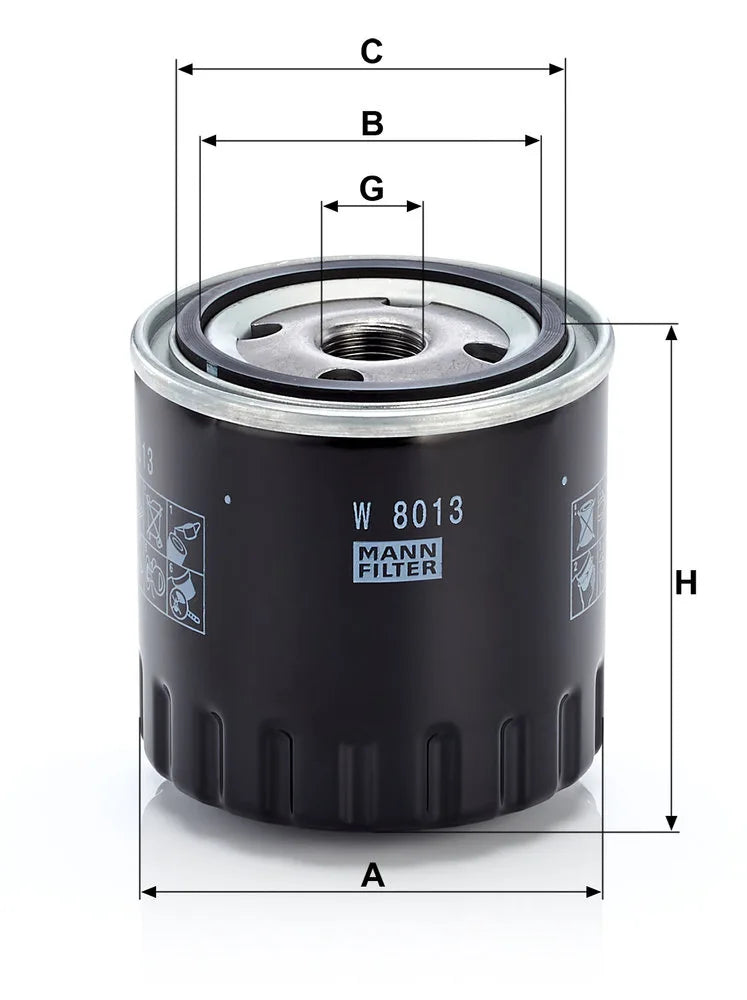 Filtru Ulei Mann-Filter 0.43 kg - W 8013