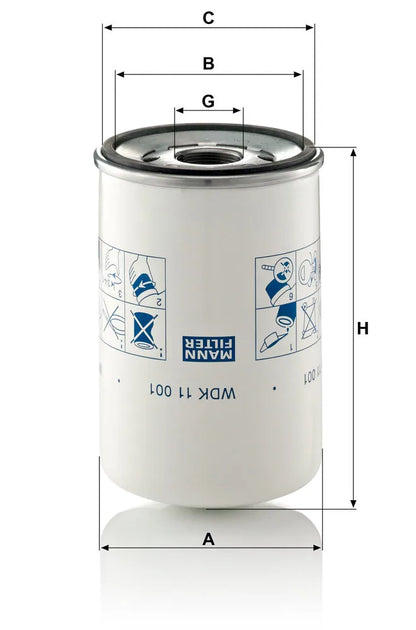 Filtru Combustibil MANN-FILTER 1.06 kg - WDK 11 001