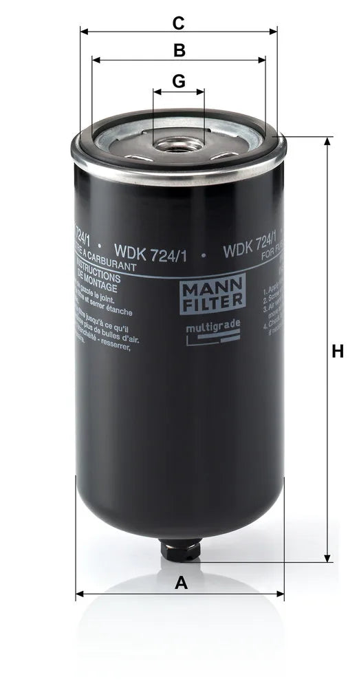 Filtru Combustibil Mann-Filter pentru Man El - WDK724/1