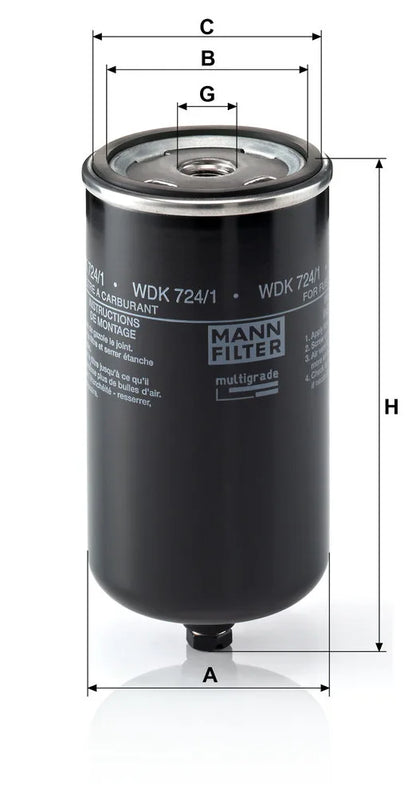 Filtru Combustibil Mann-Filter pentru Man El - WDK724/1