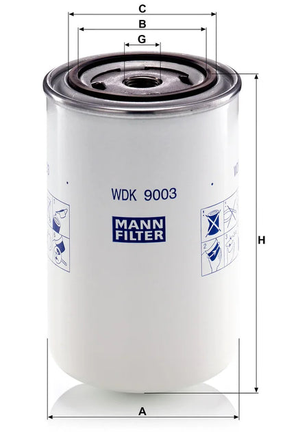 Filtru Combustibil MANN-FILTER 0.74 kg - WDK 9003