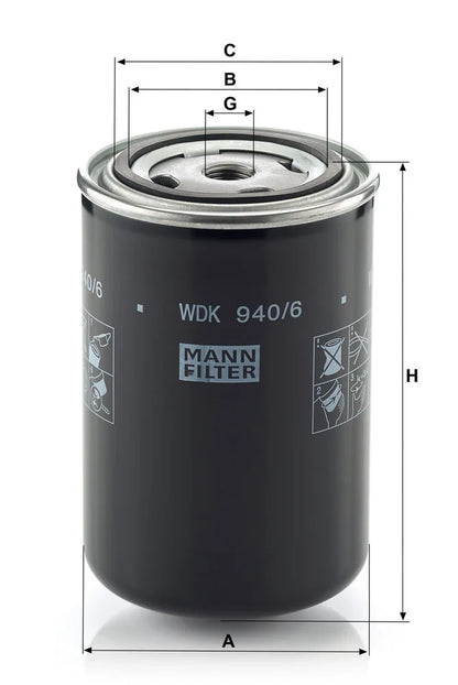 Filtru Combustibil Mann-Filter pentru Deutz - WDK940/6