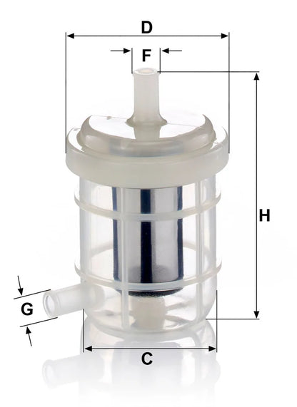 Filtru Combustibil MANN-FILTER 0.10 kg - WK 5028