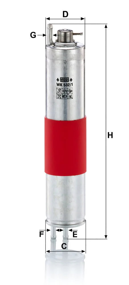 Filtru Combustibil Mann-Filter pentru BMW - WK 532/1