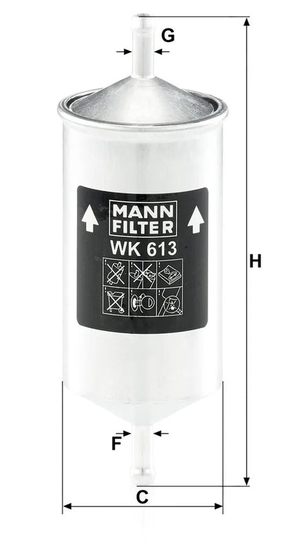 Filtru Combustibil Mann-Filter 0.16 kg - WK 613