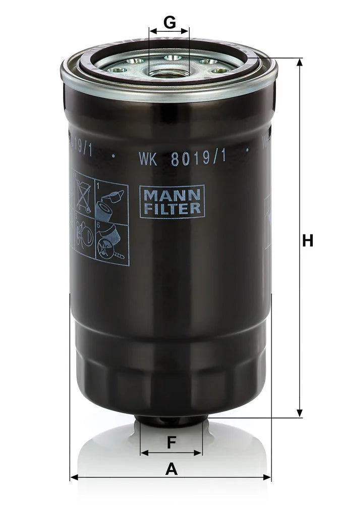 Filtru Combustibil Mann-Filter 0.50 kg - WK8019/1