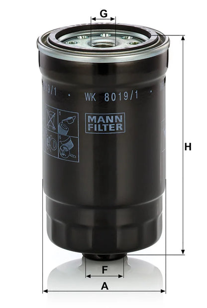 Filtru Combustibil Mann-Filter 0.50 kg - WK8019/1