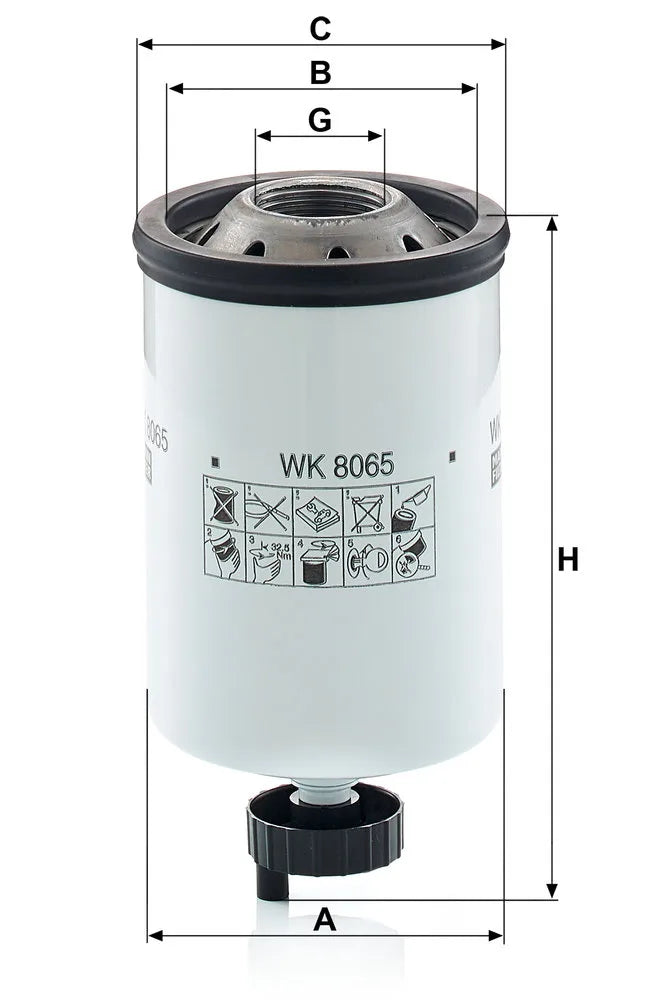 Filtru Combustibil Mann-Filter 0.42 kg - WK 8065