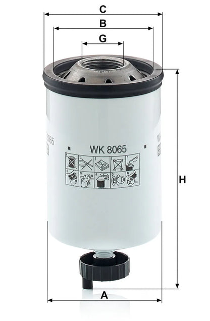Filtru Combustibil Mann-Filter 0.42 kg - WK 8065