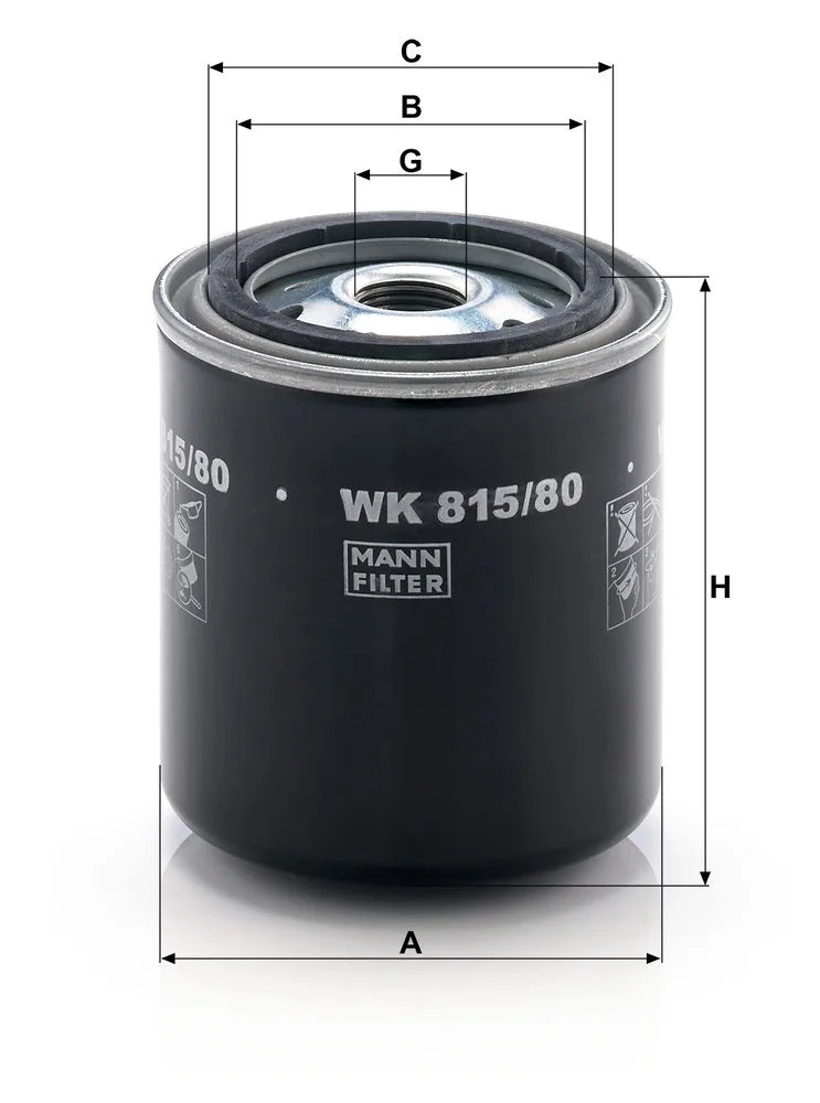 Filtru Combustibil Mann-Filter 0.35 kg - WK815/80