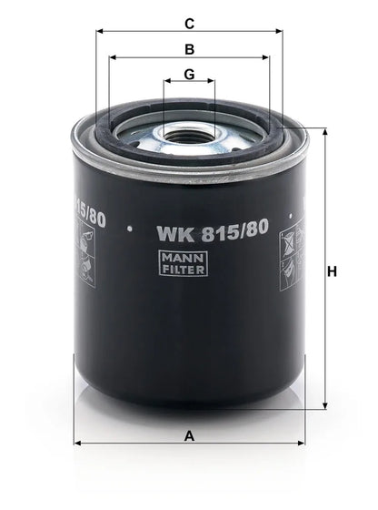 Filtru Combustibil Mann-Filter 0.35 kg - WK815/80