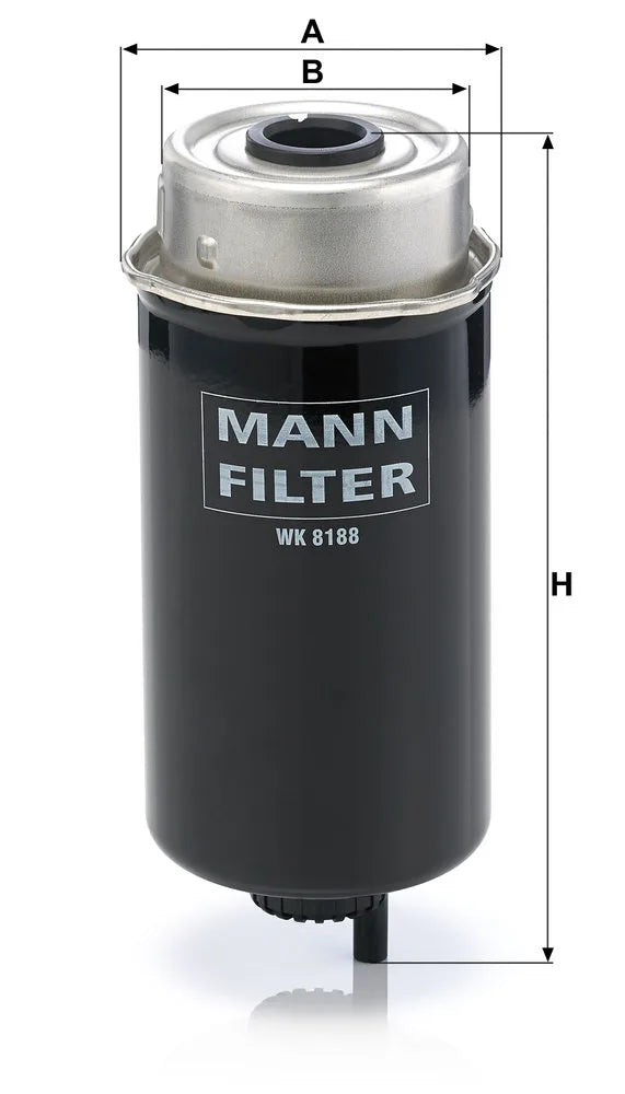 Filtru Combustibil MANN-FILTER 0.36 kg - WK 8188