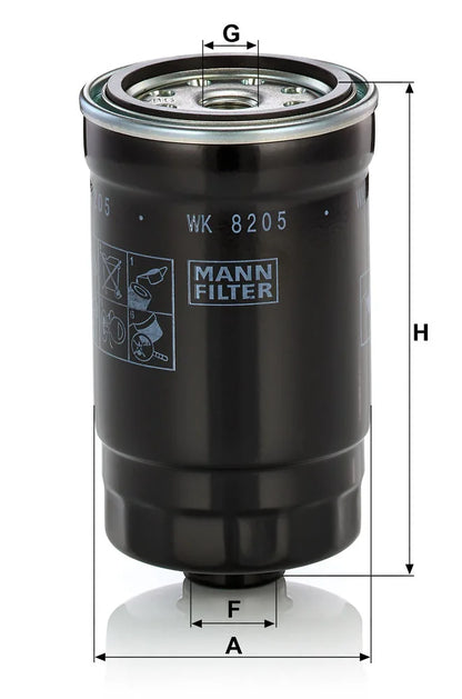 Filtru Combustibil Mann-Filter 0.51 kg - WK 8205