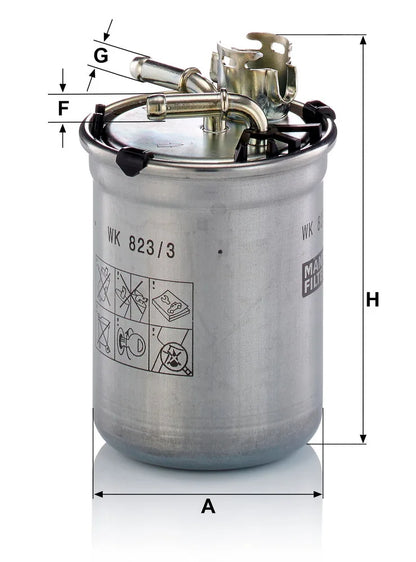 Filtru Combustibil Mann-Filter 0.31 kg - WK 823/3 x