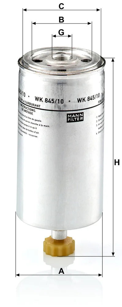 Filtru Combustibil Mann-Filter pentru Daf - WK 845/10