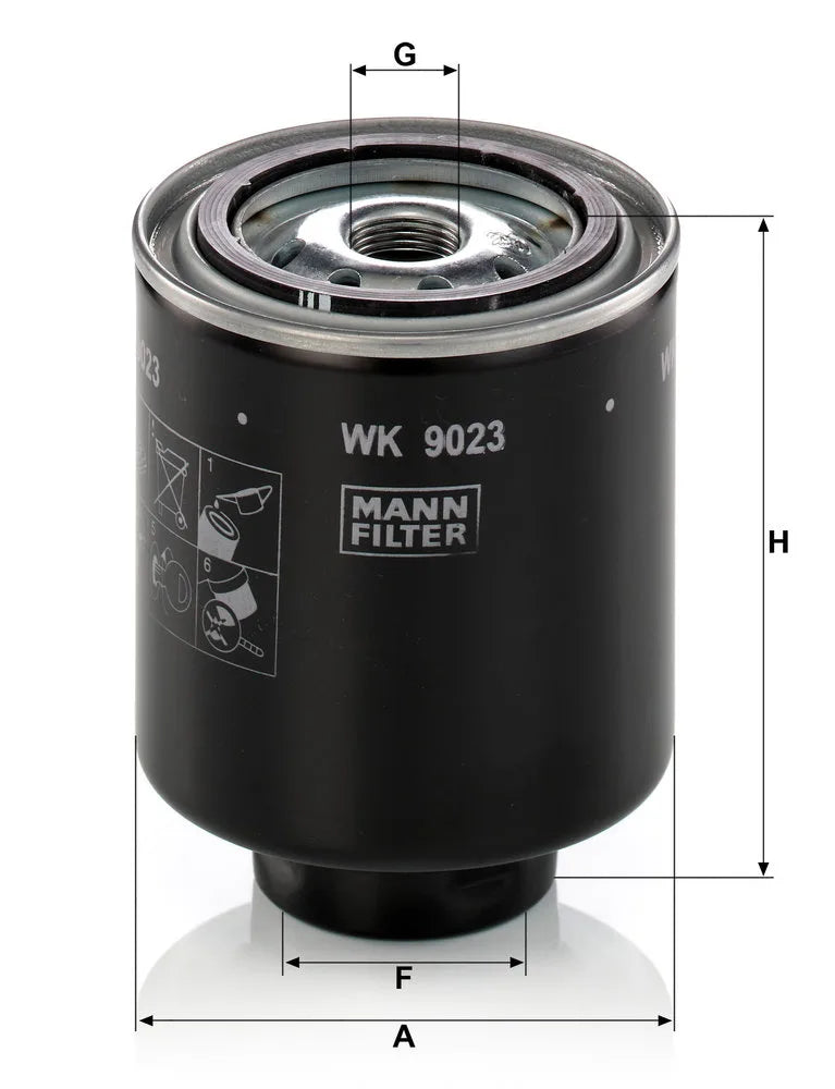 Filtru Combustibil Mann-Filter 0.59 kg - WK 9023 z