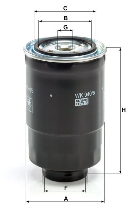 Filtru Combustibil Mann-Filter 0.56 kg - WK 940/6 x