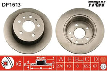 Disc frana, Opel Omega A, Omega A Combi, Senator B, Ø270 mm, TRW DF1613