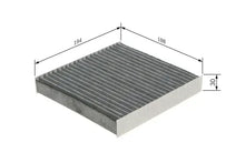 Filtru aer habitaclu, Fiat, Abarth, Lancia Panda, 500, 500 C, Panda Van, Ypsilon, 595, 695, 500C, 595C, 695C, 500E, 204x194x38 mm, Bosch 1987435589
