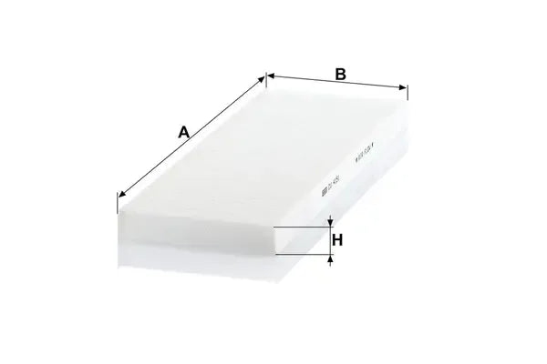 Filtru aer habitaclu -Filter, Opel Vectra B Combi, Vectra B Hatchback, Vectra B, 421x156x34 mm, Mann CU4151