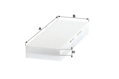 Filtru aer habitaclu -Filter, Opel Vectra B Combi, Vectra B Hatchback, Vectra B, 421x156x34 mm, Mann CU4151