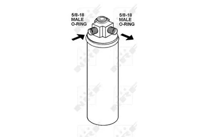 Uscator aer conditionat, Porsche, 222x84x78 mm, NRF NRF33287